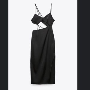 ASYMMETRIC MIDI DRESS